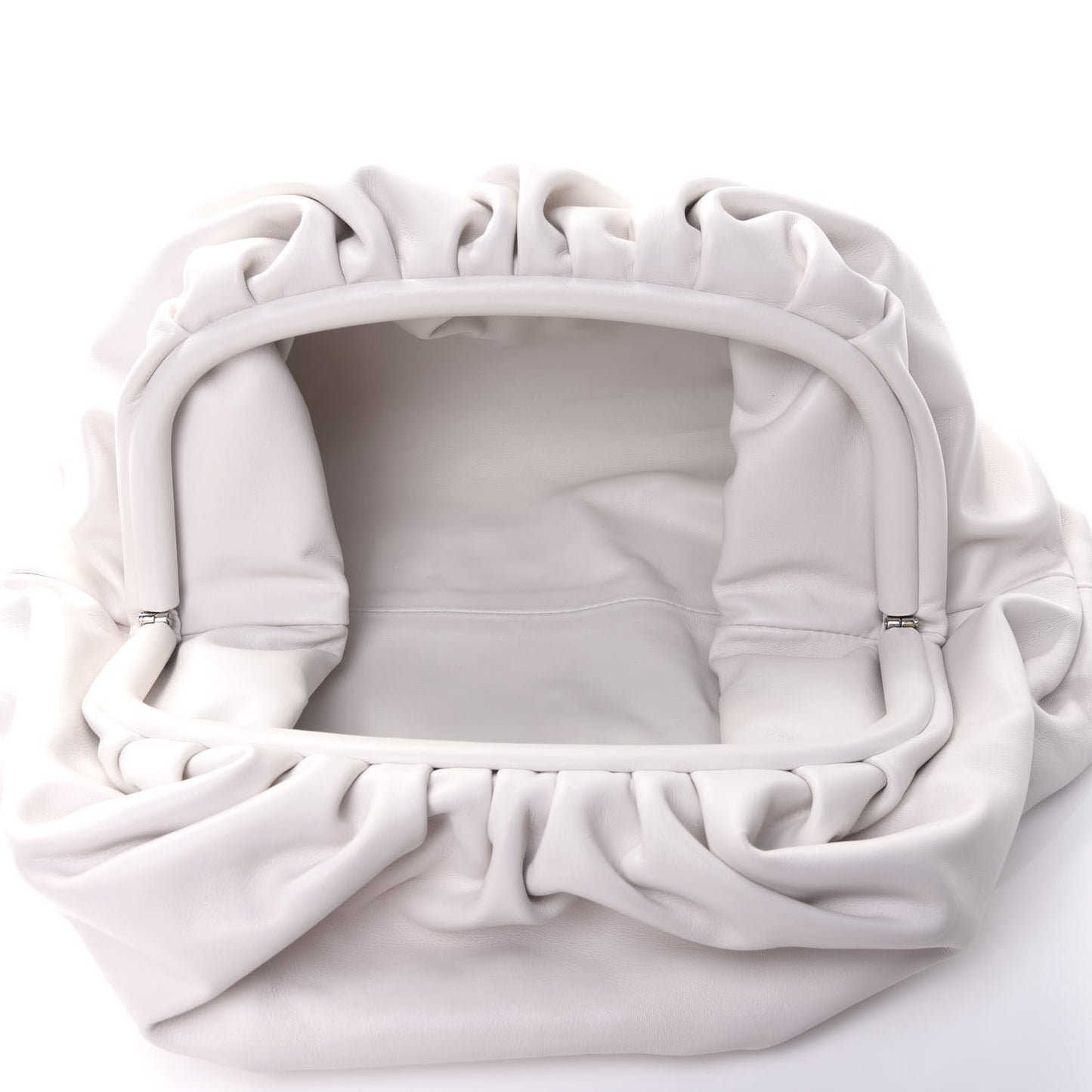 Smooth Butter Calf The Pouch Oversized Clutch Mist