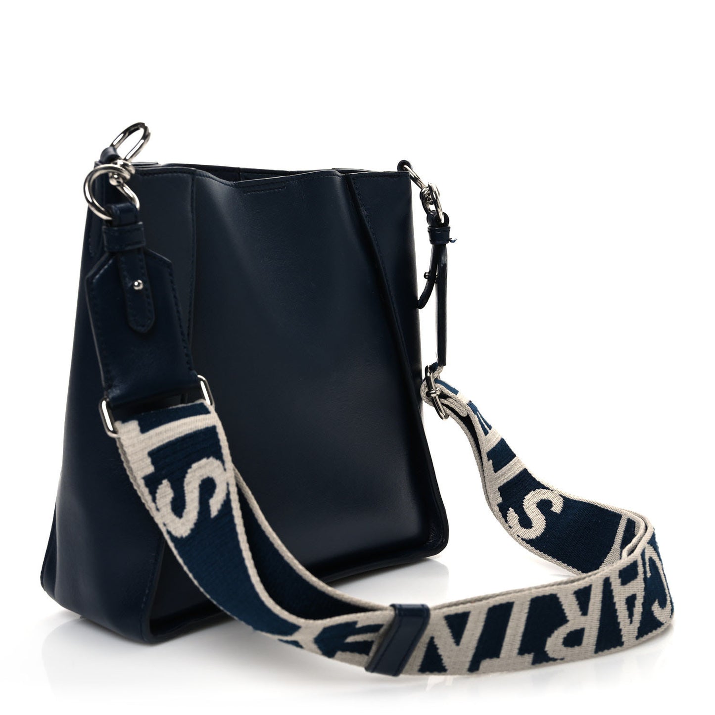 Eco Alter Nappa Perforated Logo Mini Crossbody Navy