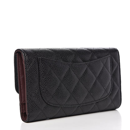 Chanel Caviar Quilted Large Flap Wallet Black 3 of 10