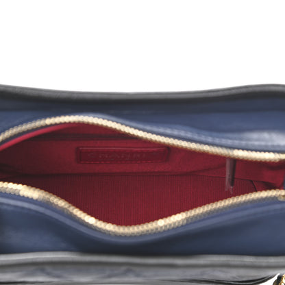 Chanel Aged Calfskin Quilted Small Gabrielle Hobo Navy Black 5 of 10
