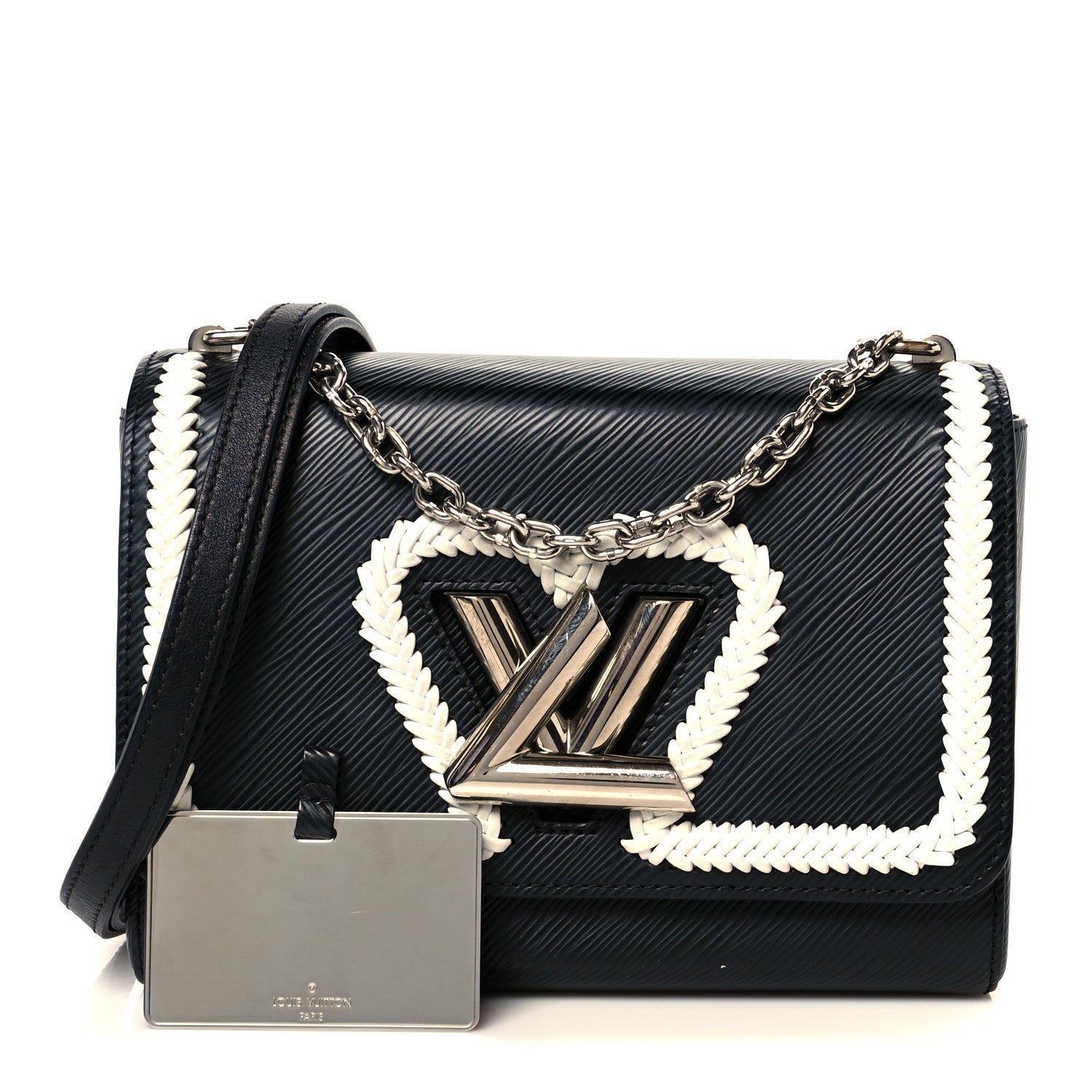 Louis Vuitton Epi Whipstitch Heart Twist Shoulder Bag MM Black 3 of 11