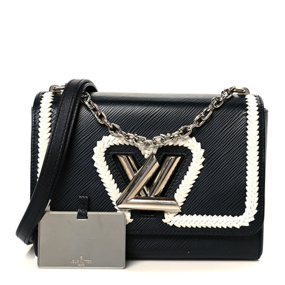 Louis Vuitton Epi Whipstitch Heart Twist Shoulder Bag MM Black 3 of 11
