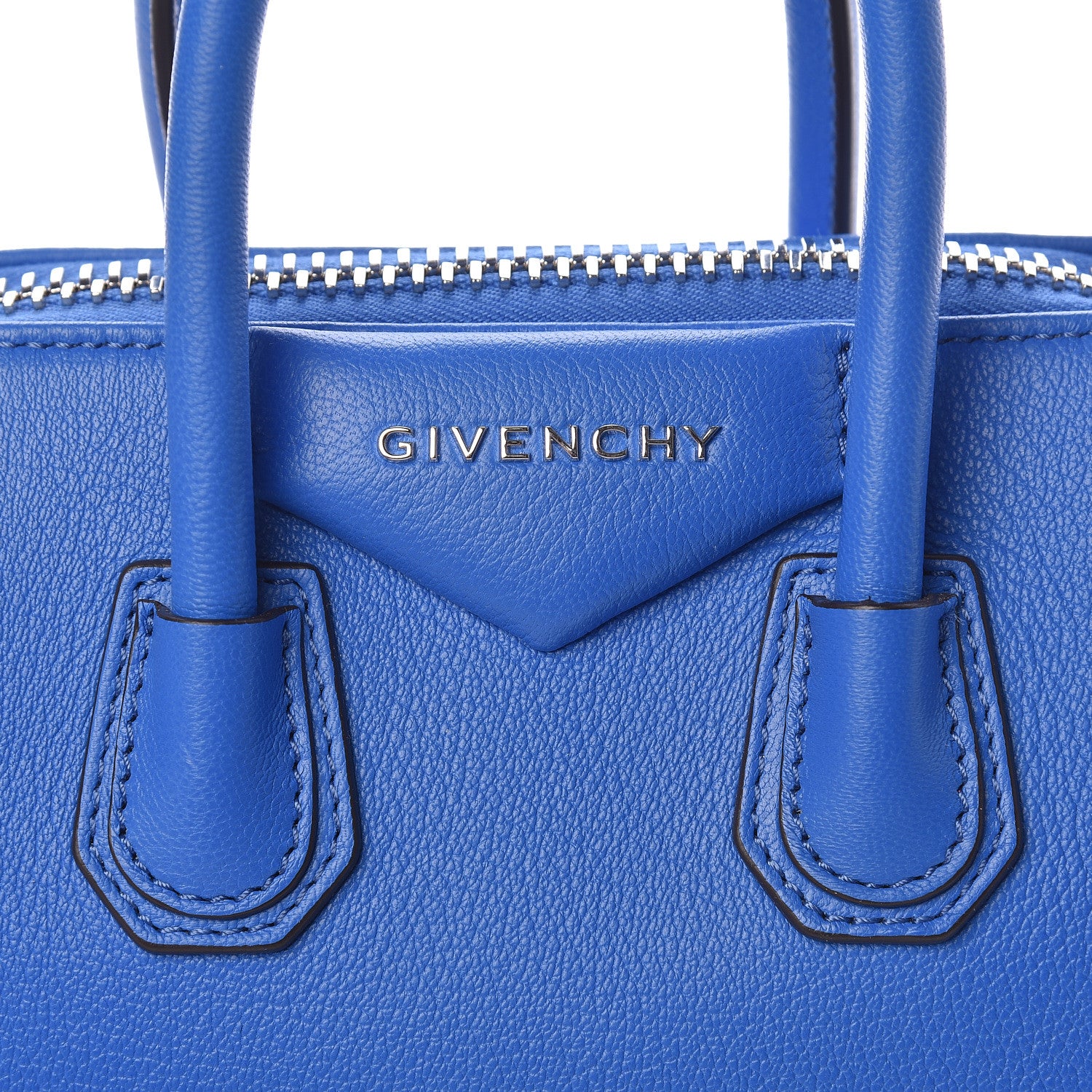 Givenchy Sugar Goatskin Mini Antigona Persian Blue 10 of 10
