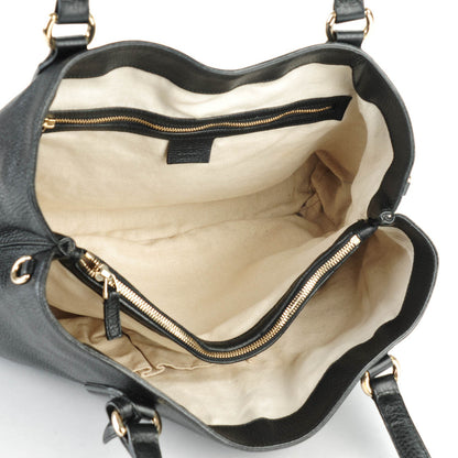 Gucci Cellarius Calfskin Medium Soho Working Tote Black 5 of 9