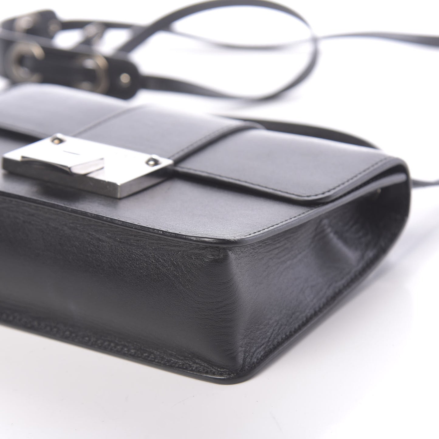 Calfskin Rebel Crossbody Bag Black