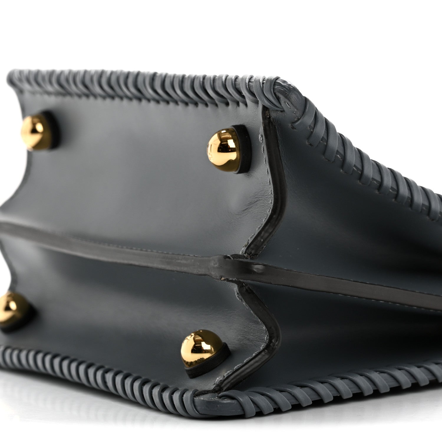 Fendi Vitello King Shiny Nappa Intreccio Petite Peekaboo I SEE U Satchel  Tempesta 10 of 10