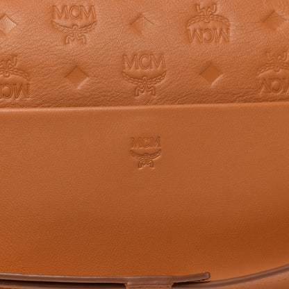 MCM Calfskin Ottomar Monogram Large Klara Hobo Cognac 14 of 15
