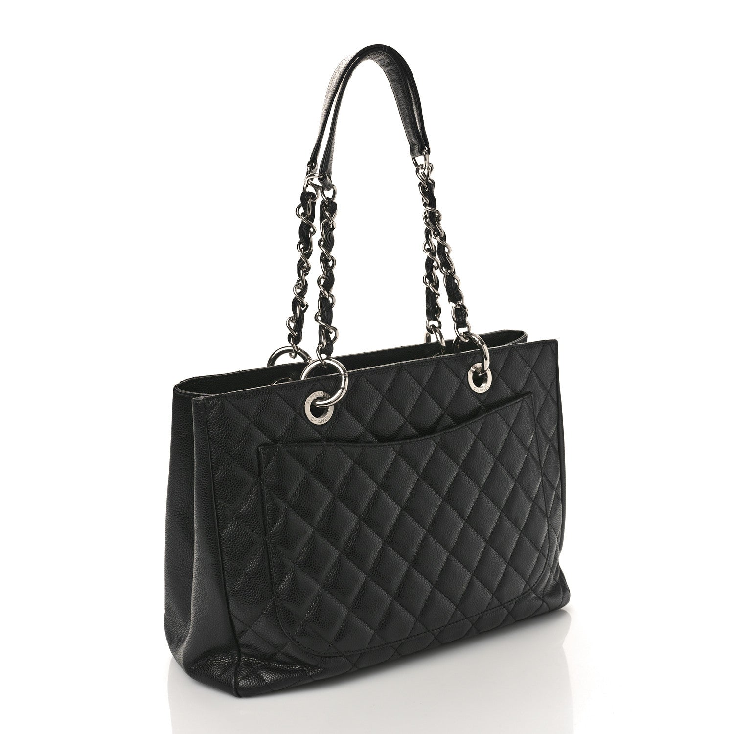 Chanel Caviar Quilted Grand Shopping Tote GST Black 2 of 11