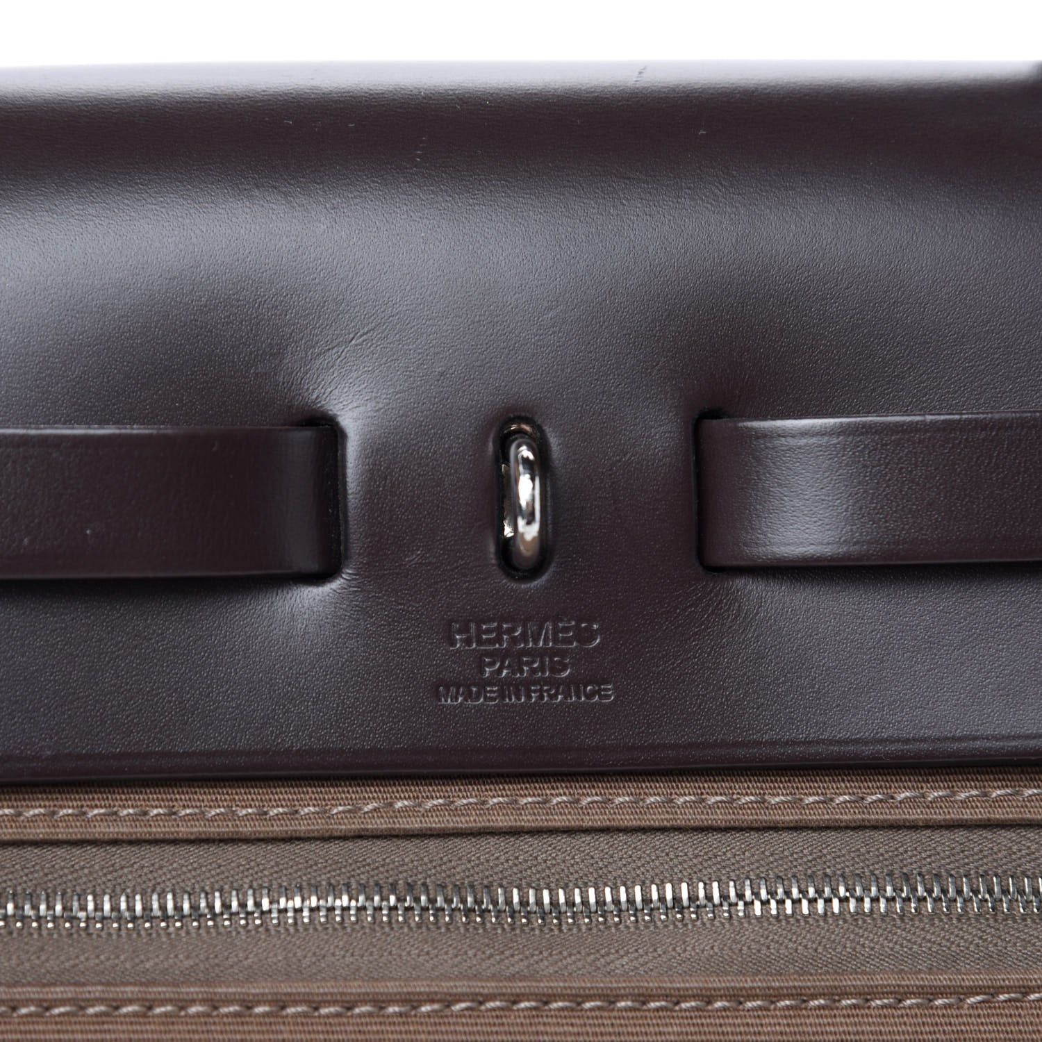 Hermes Vache Hunter Toile Herbag Zip 31 PM Etoupe Ebene 8 of 9