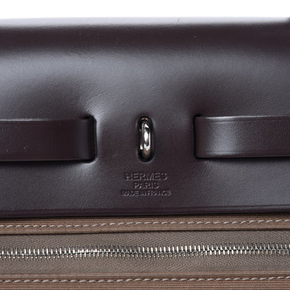 Hermes Vache Hunter Toile Herbag Zip 31 PM Etoupe Ebene 8 of 9