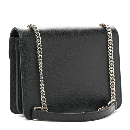 Gucci Dollar Calfskin Small Interlocking G Shoulder Bag Black 3 of 9