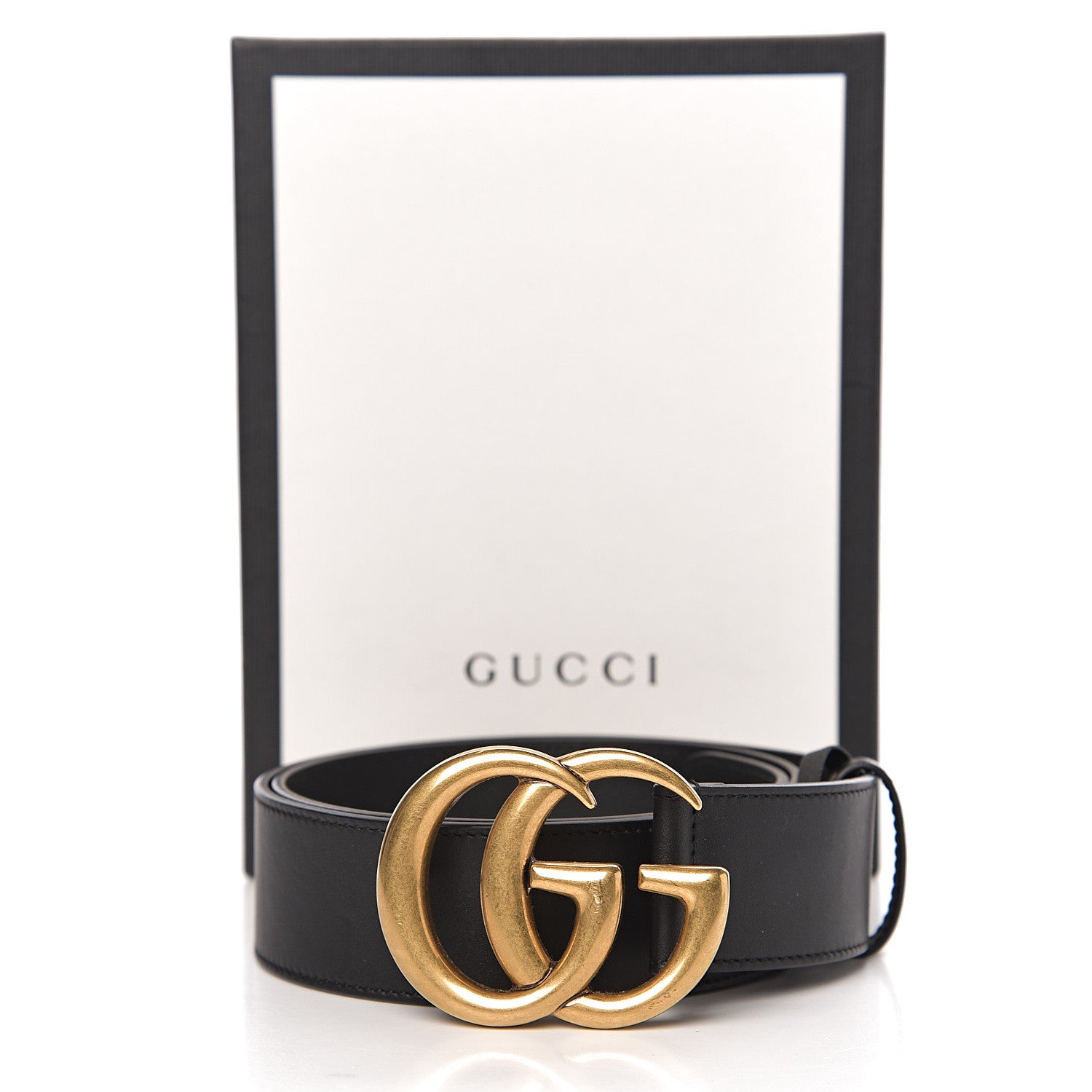 Gucci Calfskin Double G 40mm Belt 80 32 Black 6 of 6