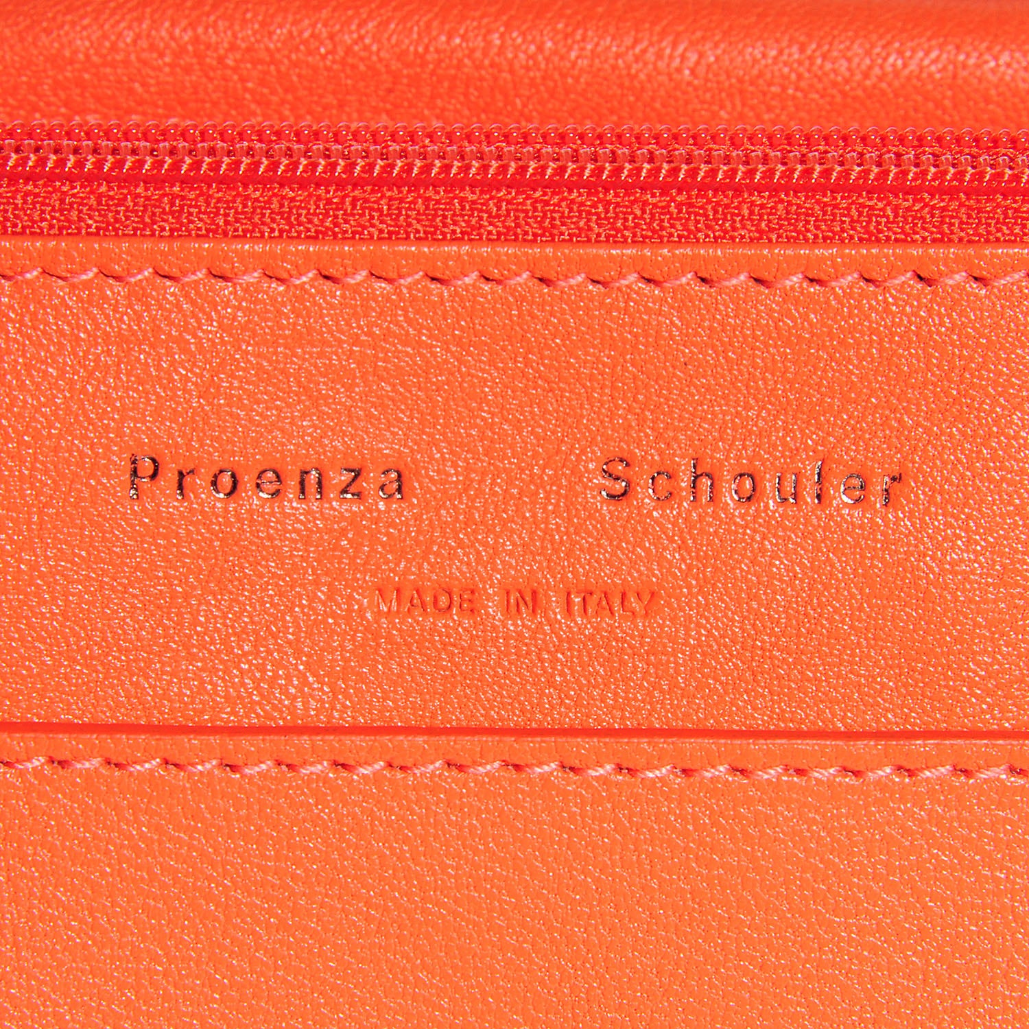 Proenza Schouler Lambskin PS1 Large Chain Wallet Grapefruit 6 of 6