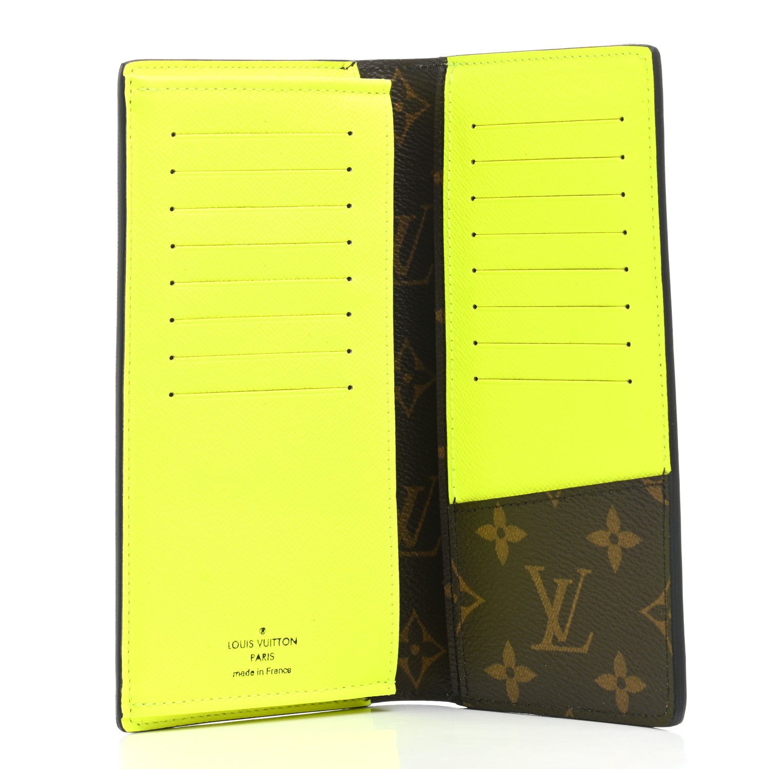 Louis Vuitton Monogram Macassar Brazza Wallet Florescent Yellow 5 of 6