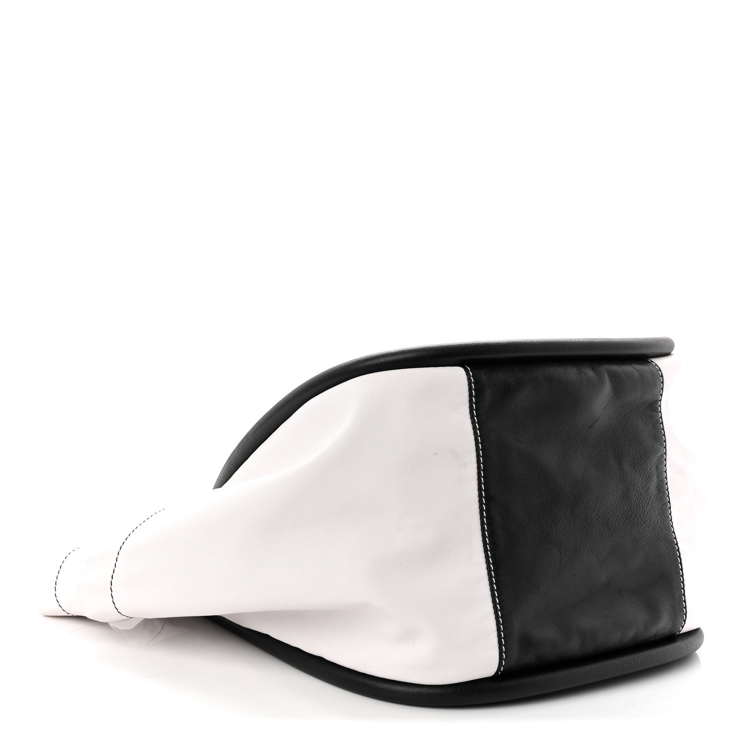 Proenza Schouler Nappa Colorblock Large Side Pockets Tote Black White 4 of 9