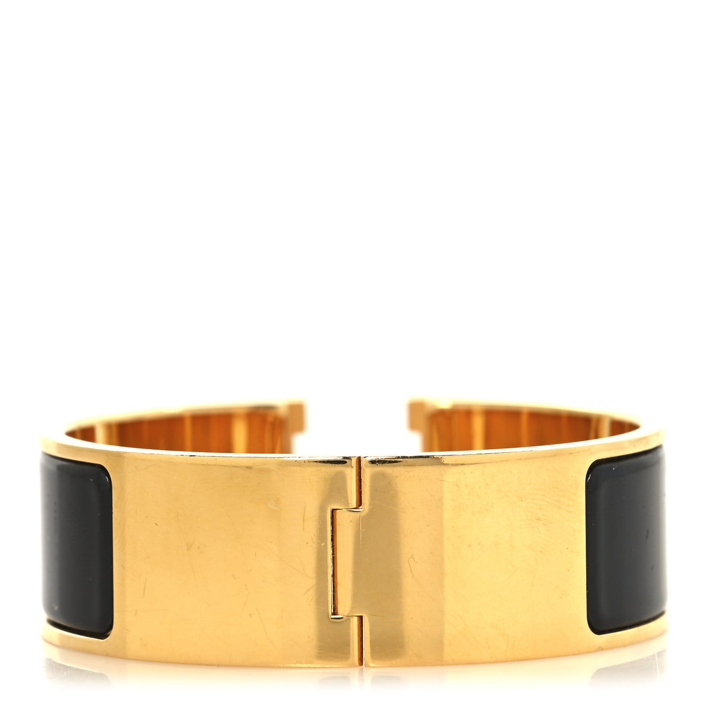 Enamel Wide Clic Clac H Bracelet PM Black