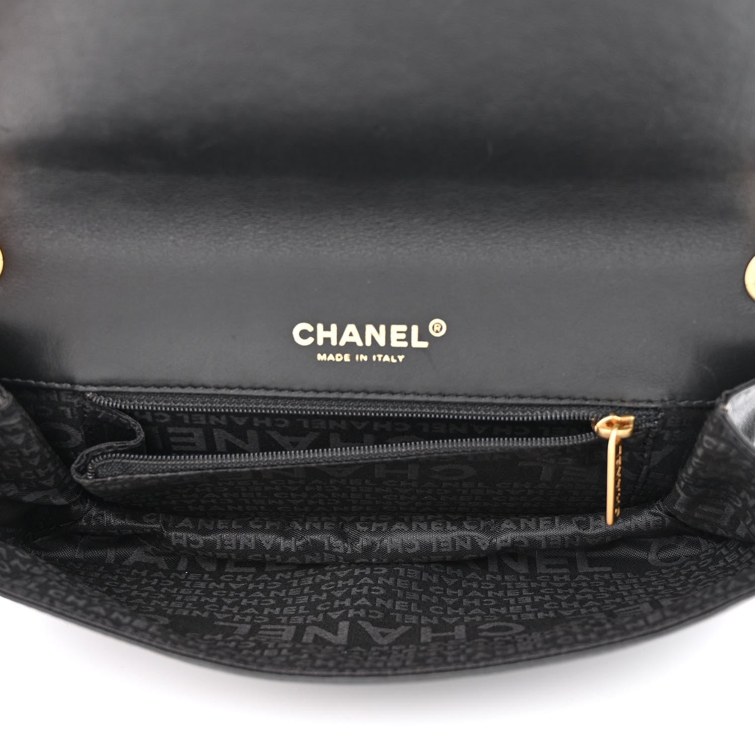 Chanel Calfskin Vertical Quilted Single Flap Black 5 of 12