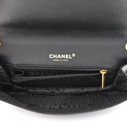 Chanel Calfskin Vertical Quilted Single Flap Black 5 of 12