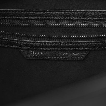 Celine Drummed Calfskin Mini Luggage Black 6 of 11