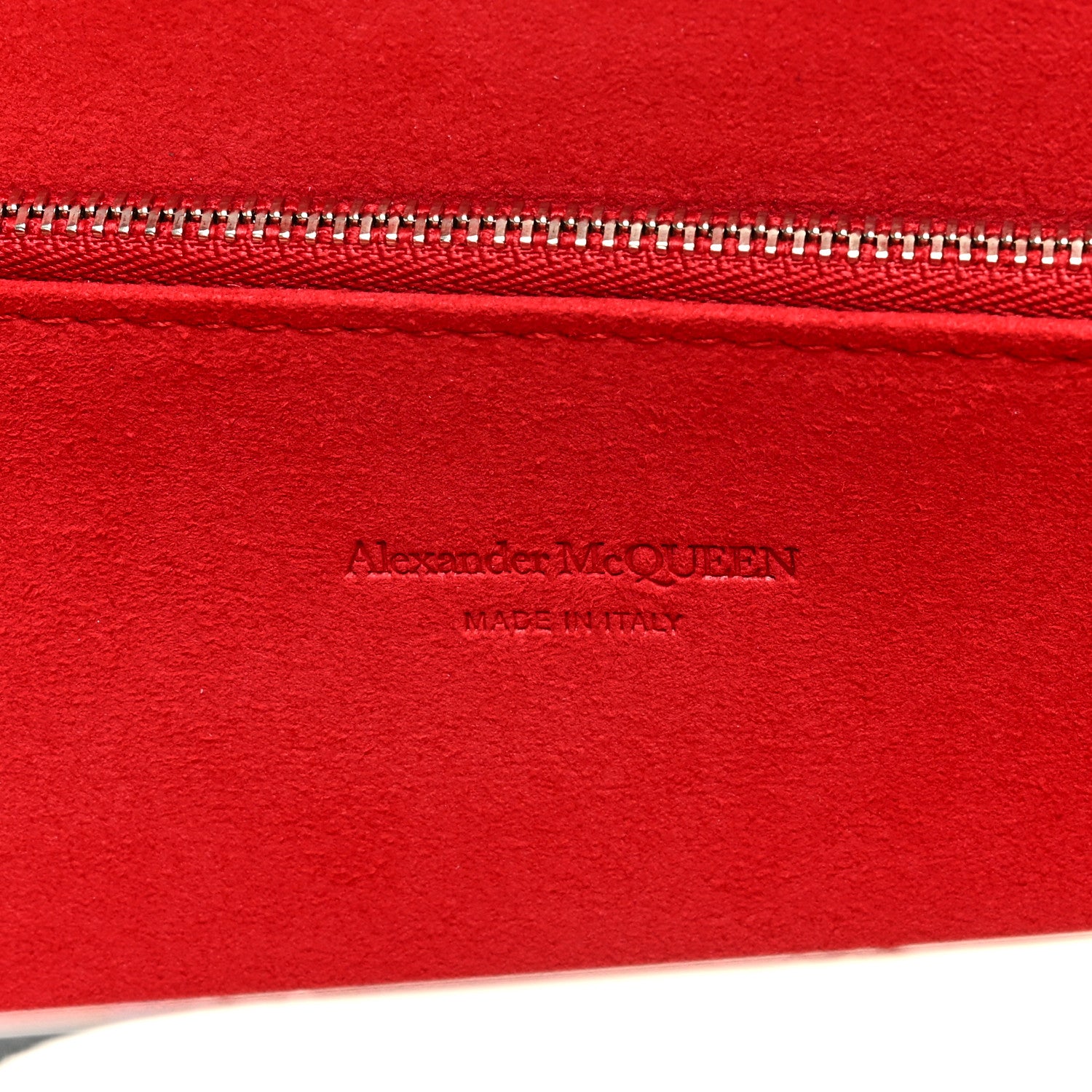 Alexander McQueen Lambskin Pleated Skull Knuckle Clutch Fuschia 6 of 6