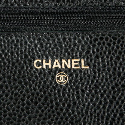 Chanel Caviar Quilted Wallet On Chain WOC Black 6 of 8