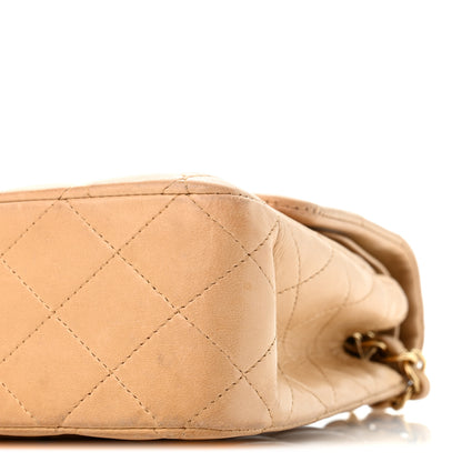 Chanel Lambskin Quilted Medium Double Flap Beige 10 of 13