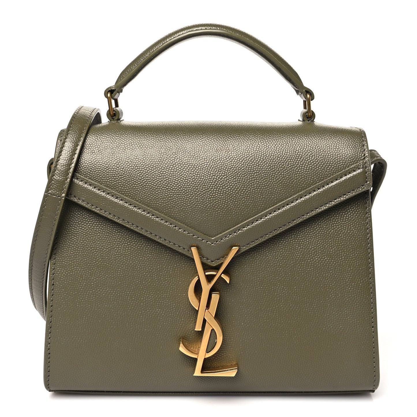Grain de Poudre Mini Classic Monogram Cassandra Top Handle Olive