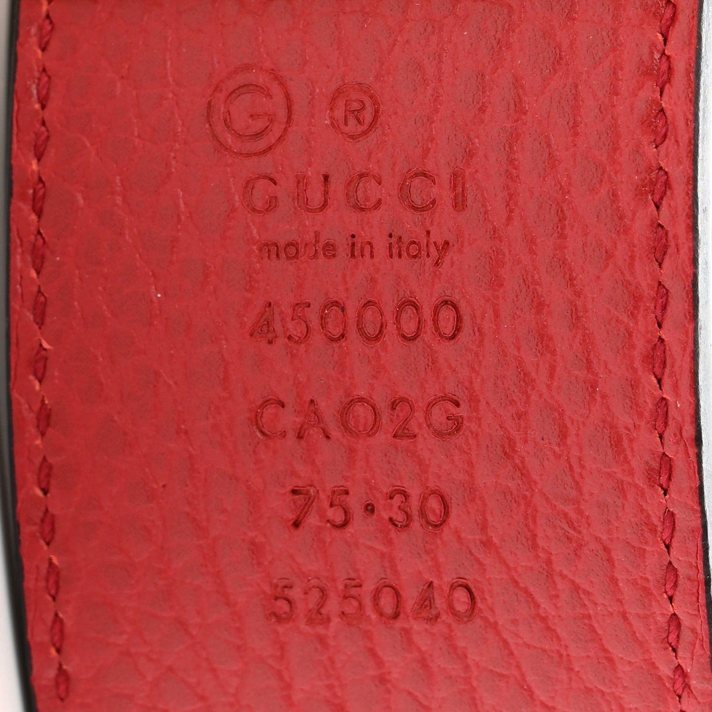 Calfskin 1973 Reversible Belt 75 30 Black Red