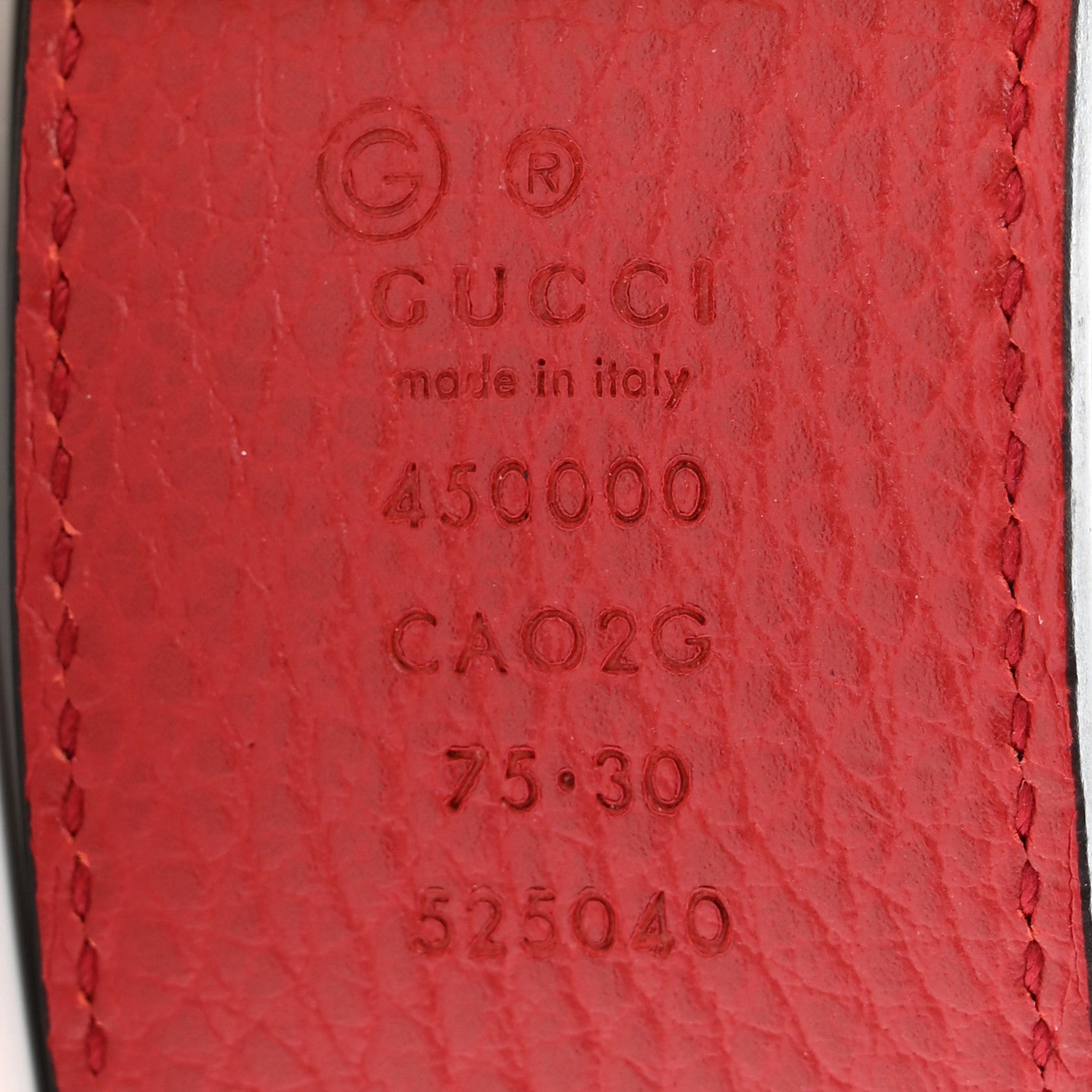 Gucci Calfskin 1973 Reversible Belt 75 30 Black Red 6 of 6