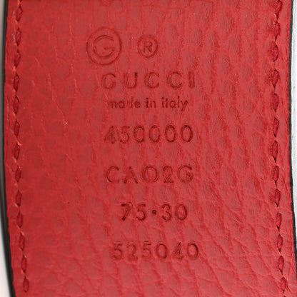 Gucci Calfskin 1973 Reversible Belt 75 30 Black Red 6 of 6