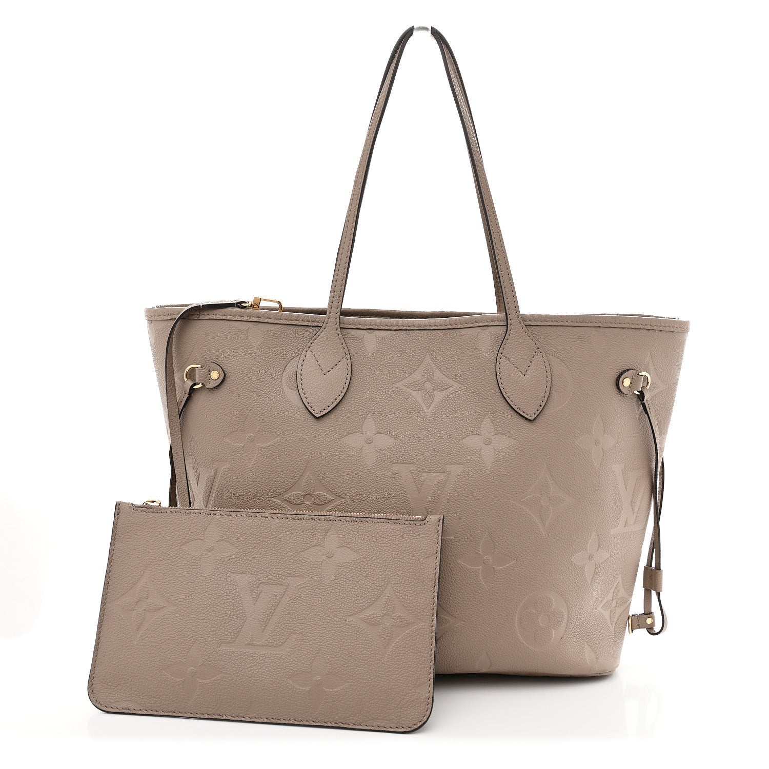 Louis Vuitton Empreinte Monogram Giant Neverfull MM Tourterelle 3 of 11