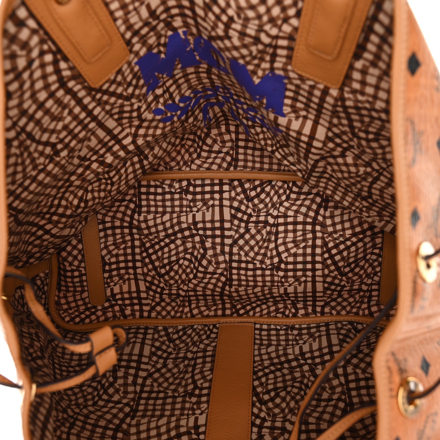 Visetos Large Liz Reversible Shopper Tote Cognac