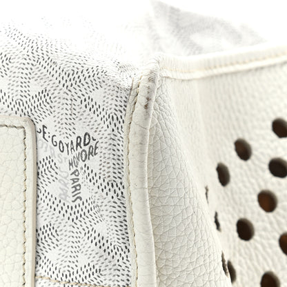 Goyard Goyardine Sac Hardy Pet Carrier PM White 10 of 12