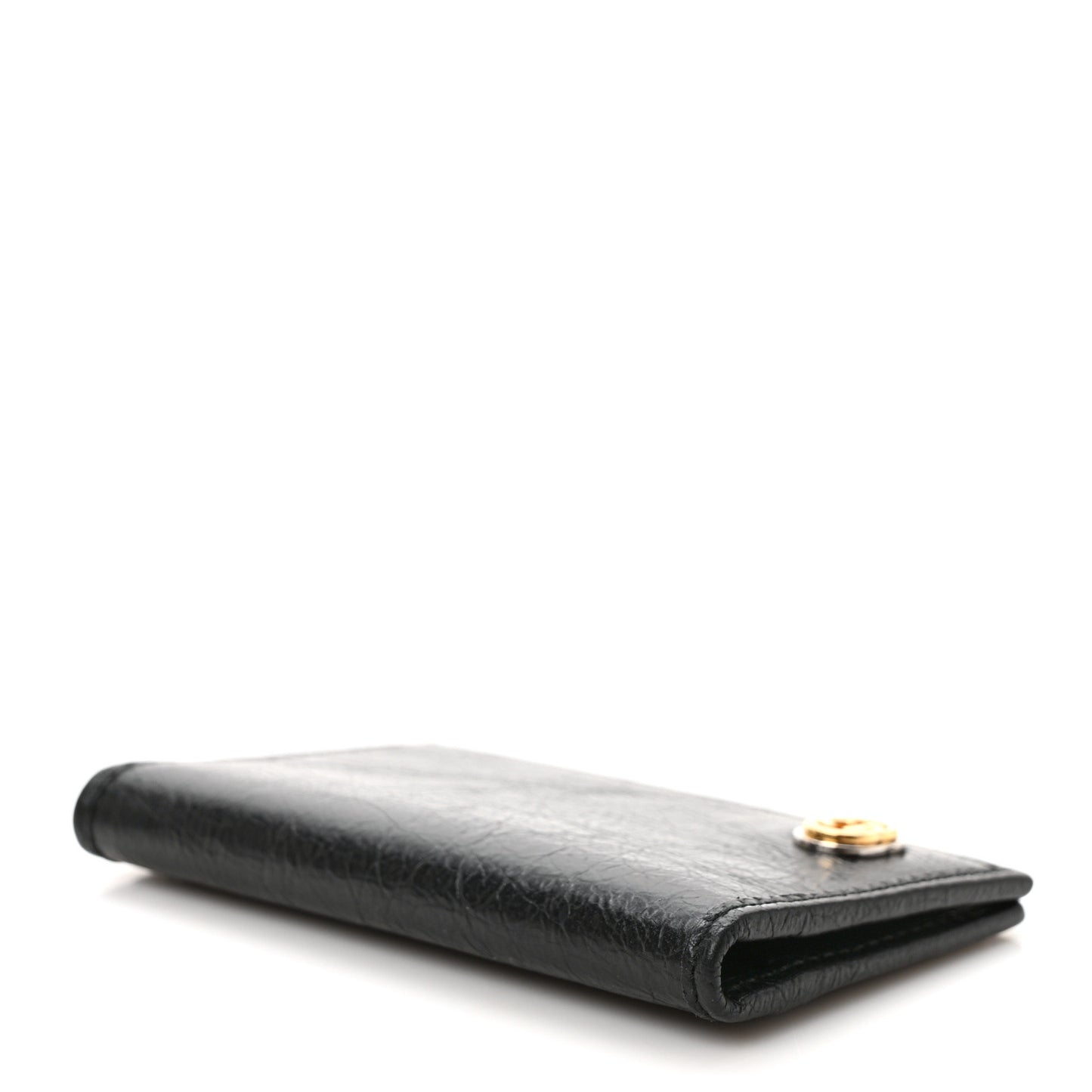 Vintage Calfskin Morpheus Card Holder Black