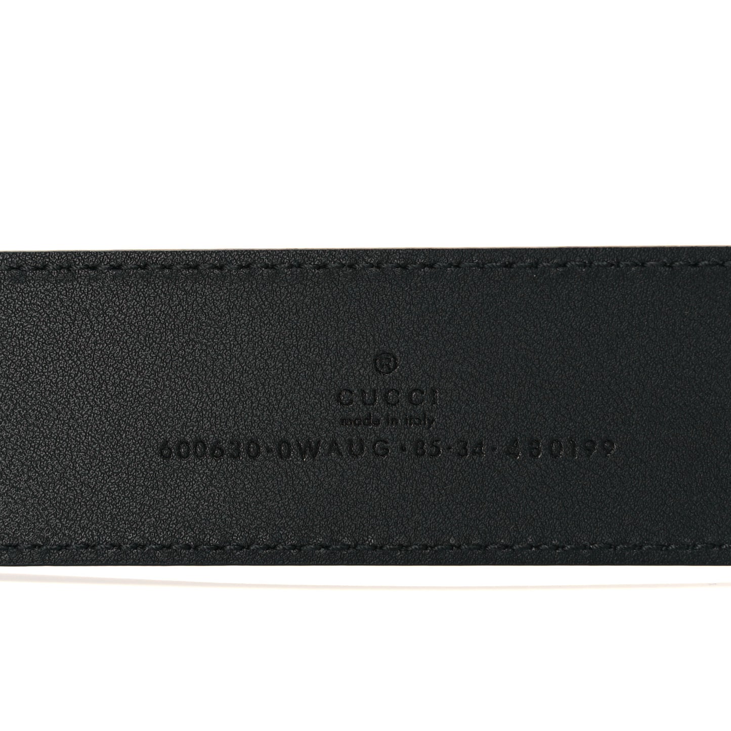 Calfskin Ceramic Glass Double G 40mm Belt 85 34 Black Multicolor
