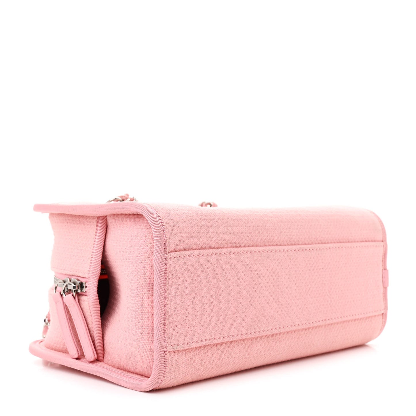 Canvas Deauville Small Bowling Bag Pink