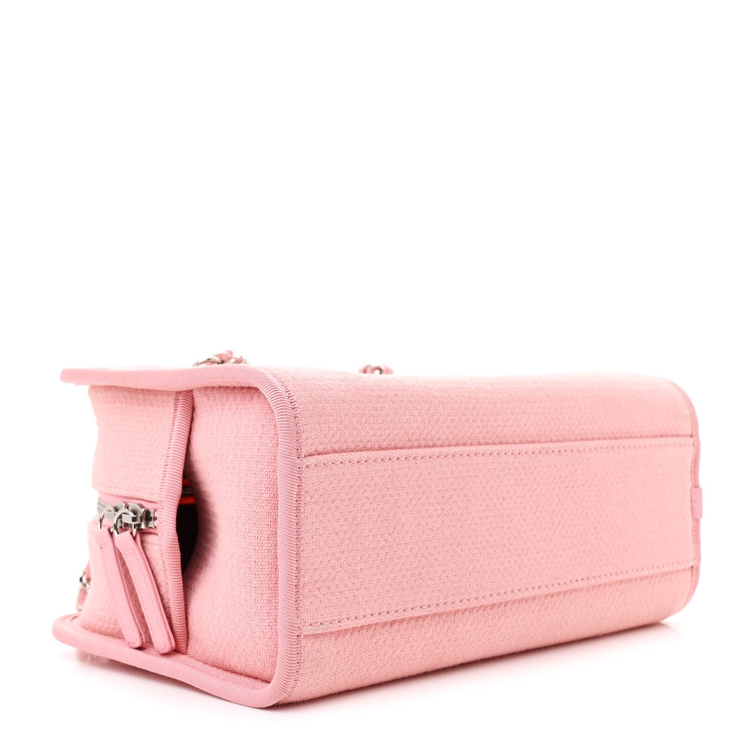 Chanel Canvas Deauville Small Bowling Bag Pink 4 of 10