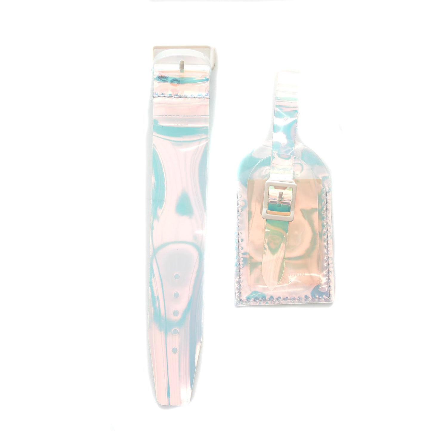 PVC Monogram Keepall Bandouliere 50 Iridescent Prism