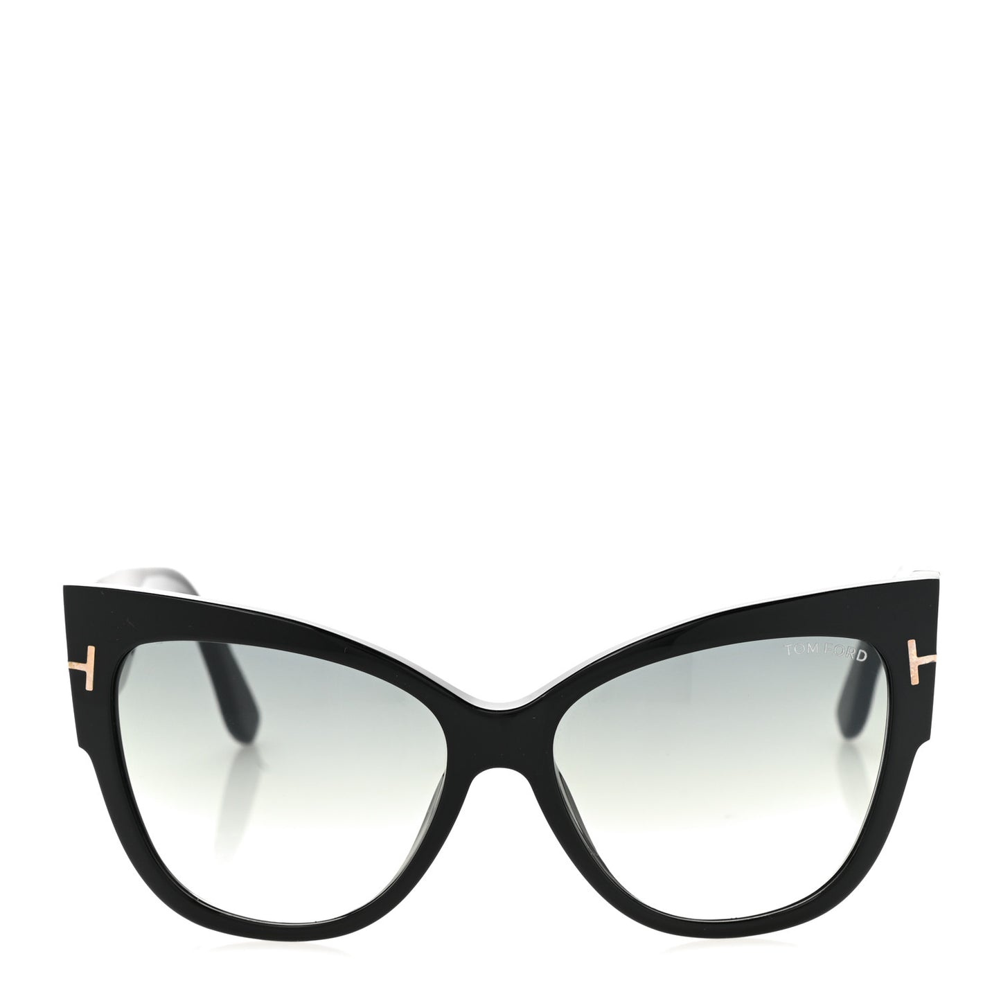 Acetate Anoushka Cat Eye Sunglasses TF371 Black