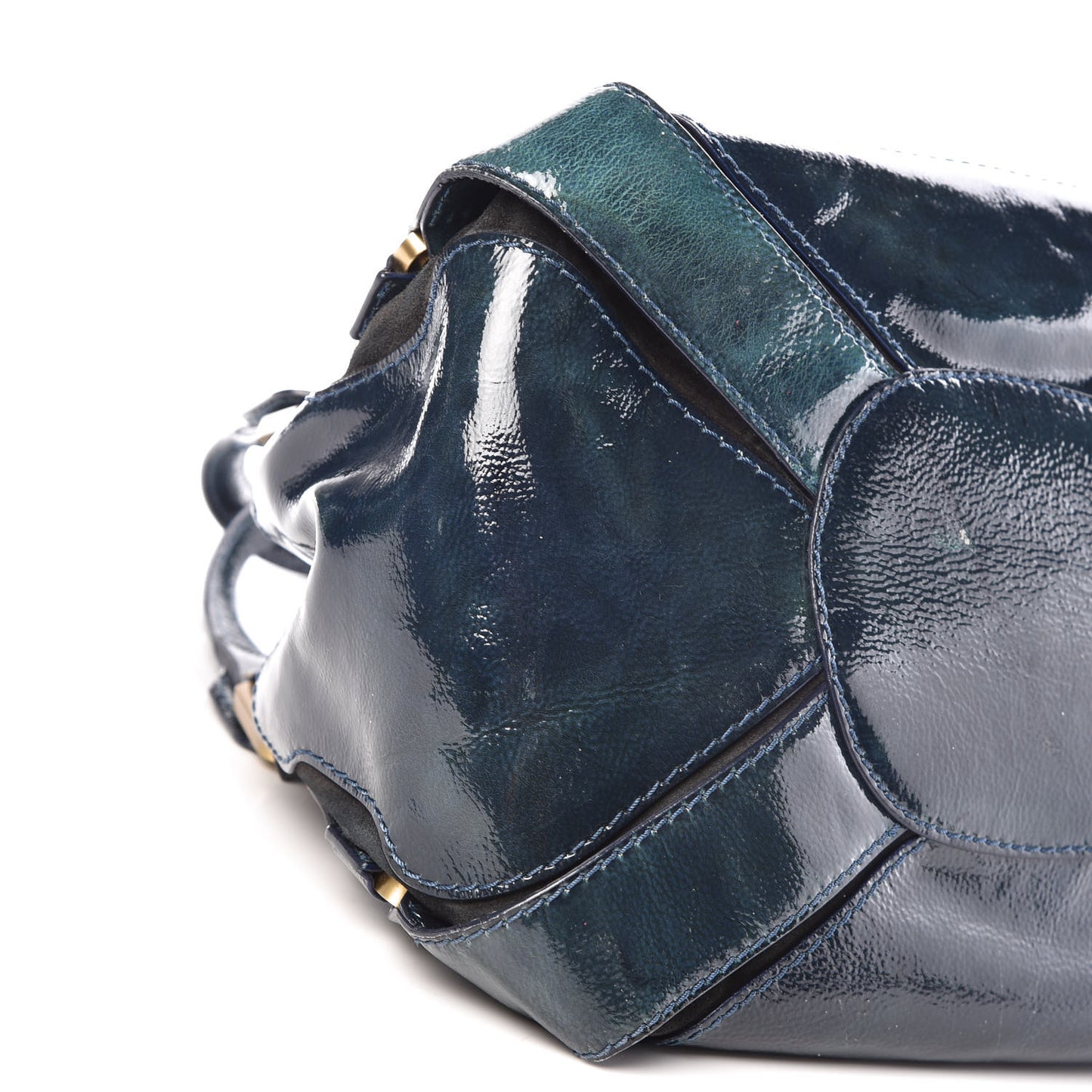 Liquid Patent Suede Mahala Blue