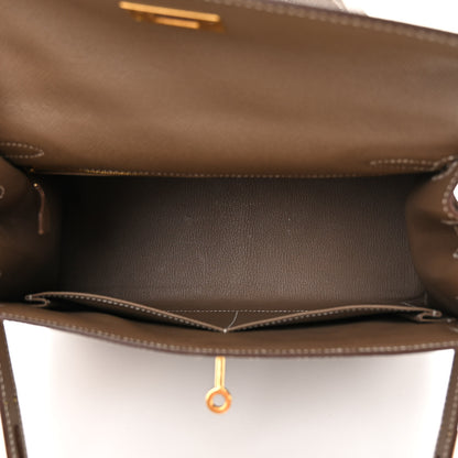 Hermes Epsom Kelly Sellier 28 Etoupe 5 of 15