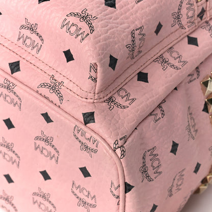 MCM Visetos Small Side Stud Stark Backpack Soft Pink 9 of 9