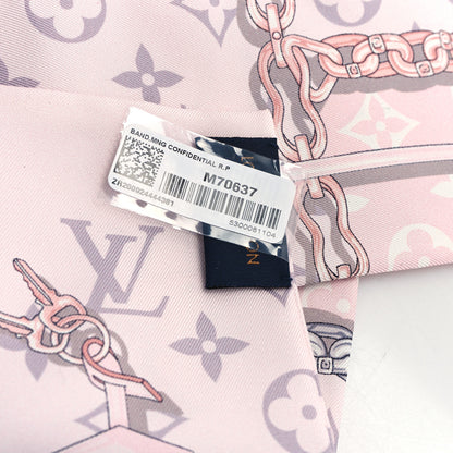 Louis Vuitton Silk Monogram Confidential Bandeau Light Pink 3 of 3