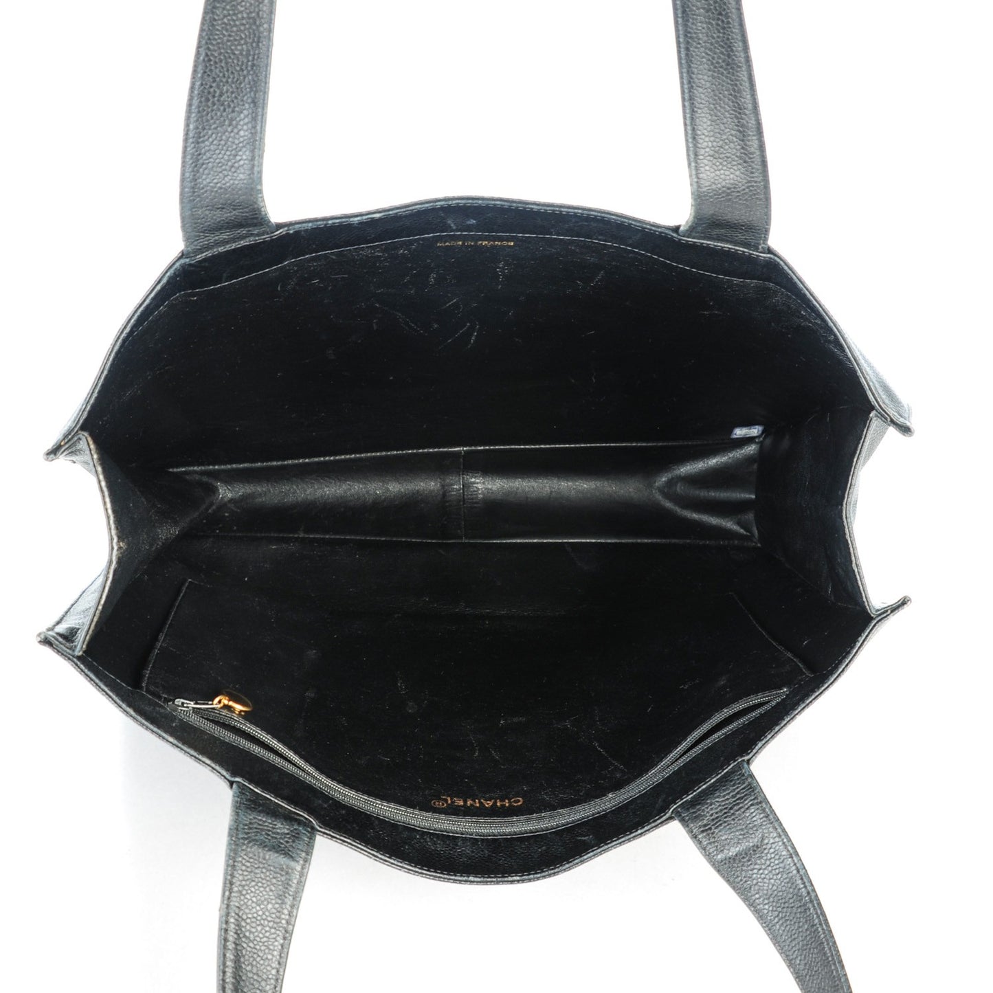 Caviar Large CC Shoulder Bag Black