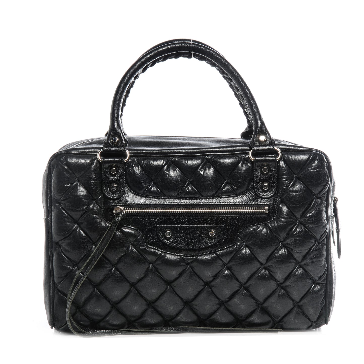 Chevre Quilted Matelasse MM Black