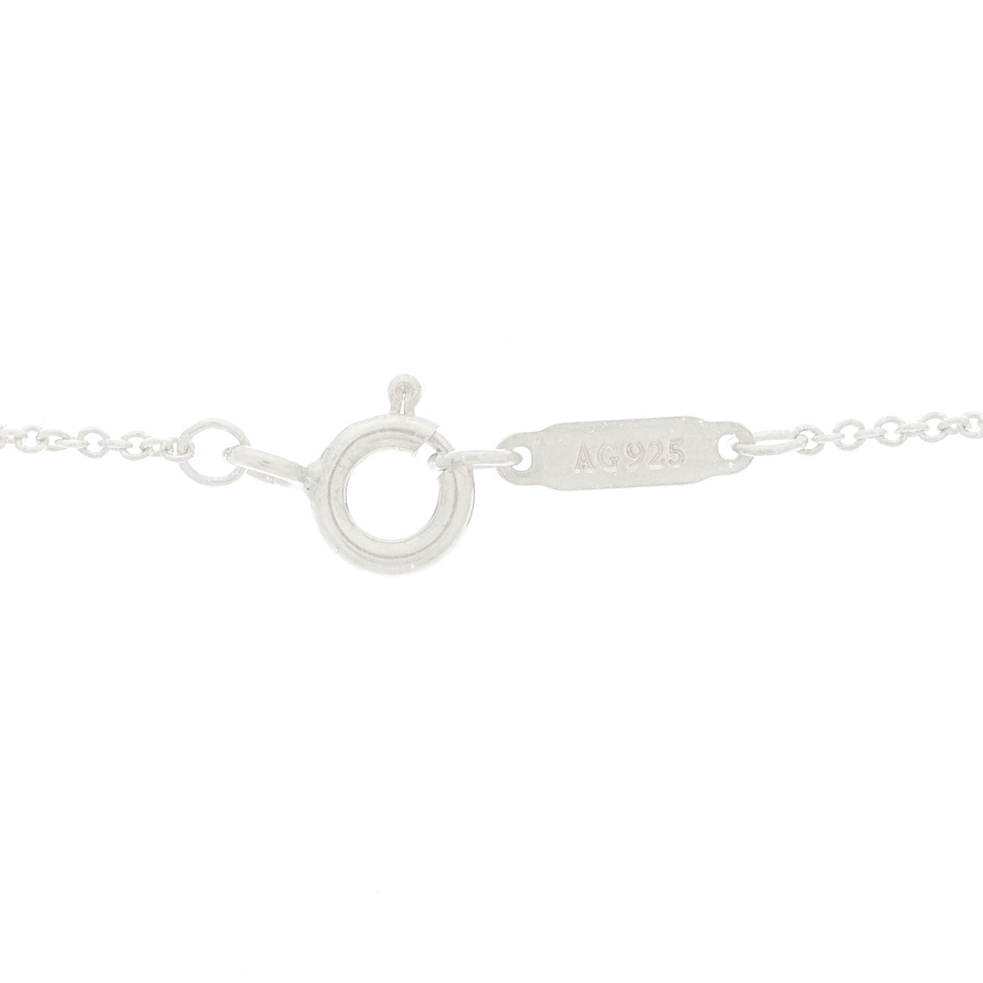 Tiffany Sterling Silver Rubedo Small Interlocking Circles Pendant Necklace 5 of 6