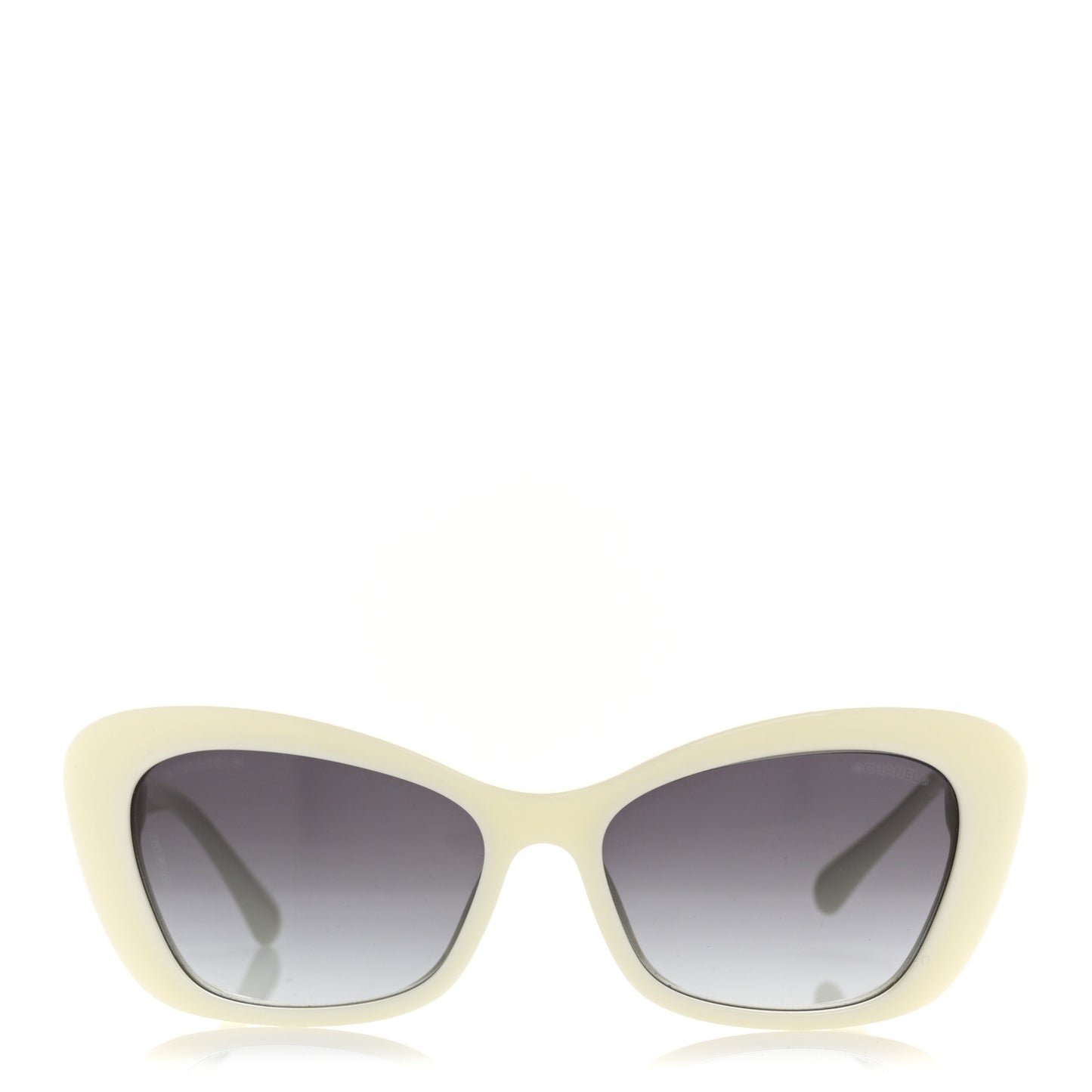 Acetate Pearl Cat Eye CC Sunglasses 5481-H White