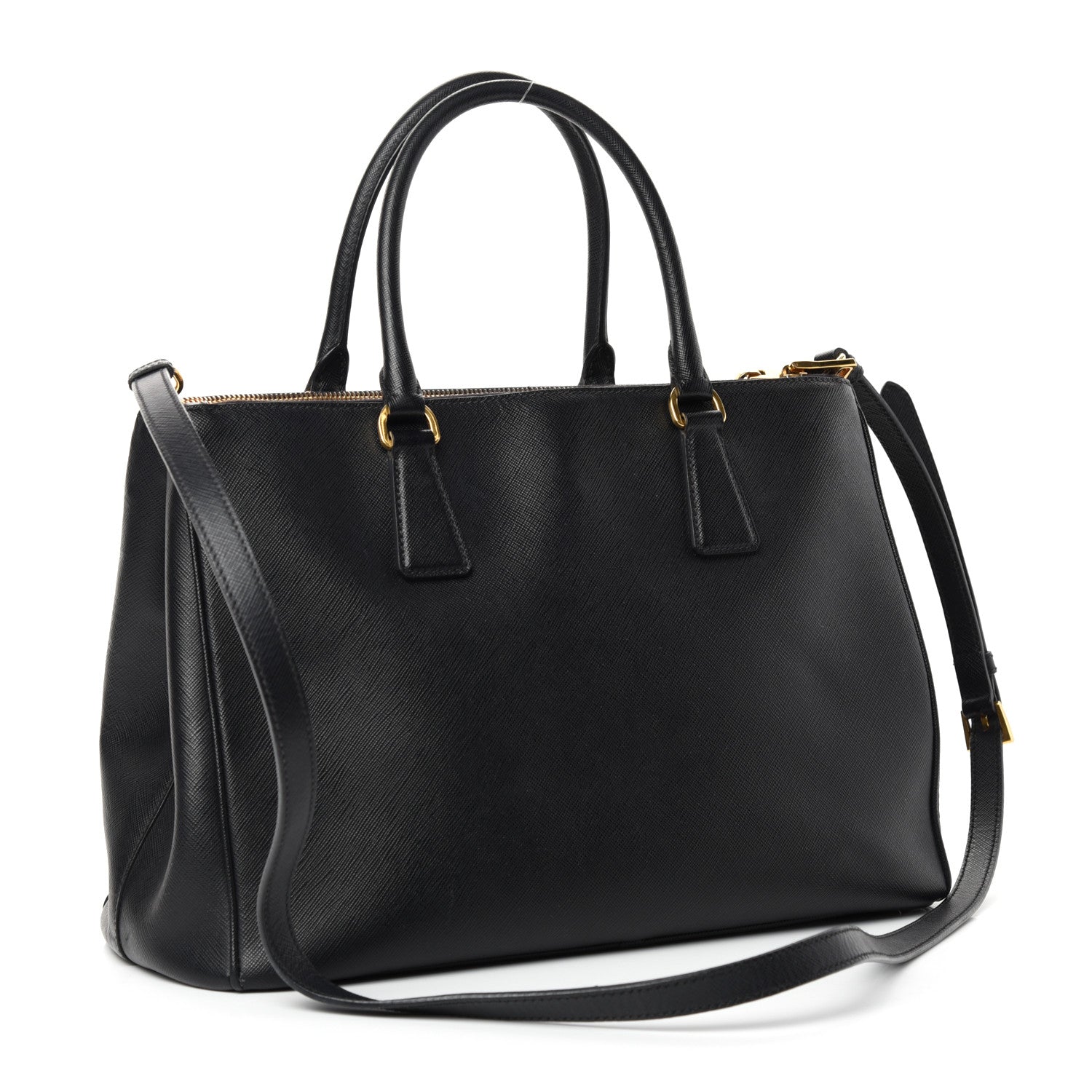 Prada Saffiano Medium Galleria Double Zip Tote Black 3 of 10