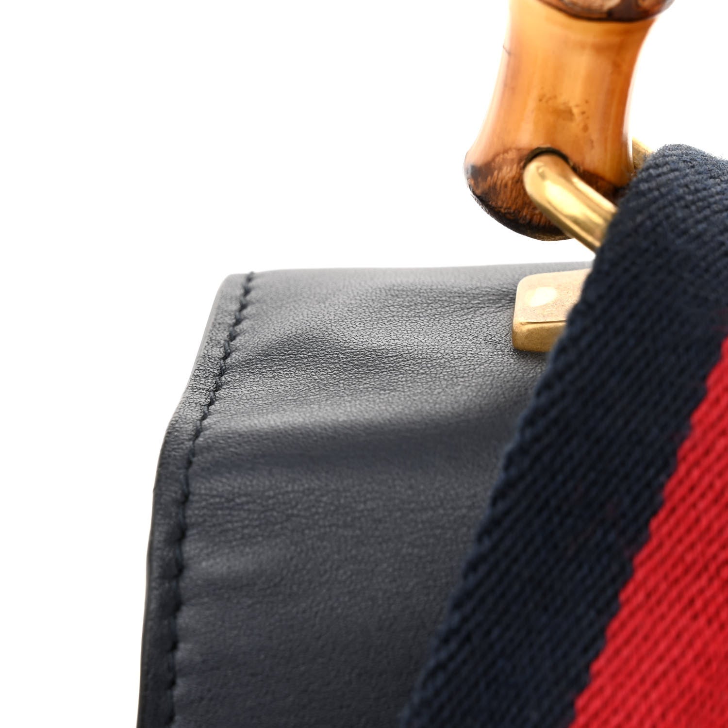 Gucci Moon Calfskin Bamboo Web Medium Dionysus Top Handle Bag Blue Emerald Hibiscus Red 16 of 19