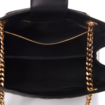 Louis Vuitton Calfskin New Wave Chain Tote Black 7 of 10